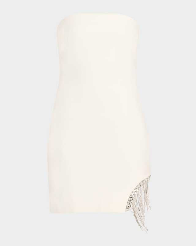 Sammy Strapless Rhinestone Fringe Mini Dress